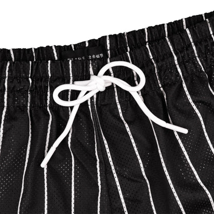 Common Hype Beacon Pinstripe Mesh Short Jet Black