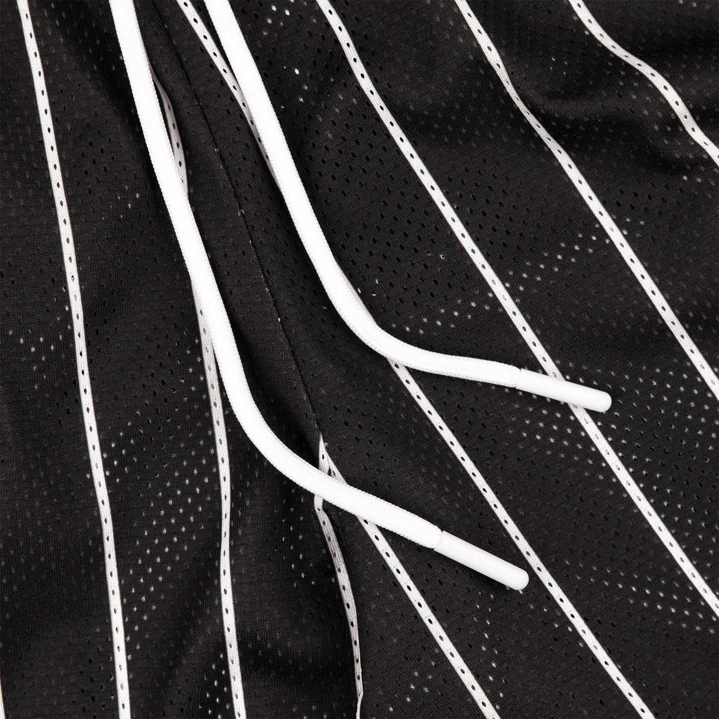 Common Hype Beacon Pinstripe Mesh Short Jet Black