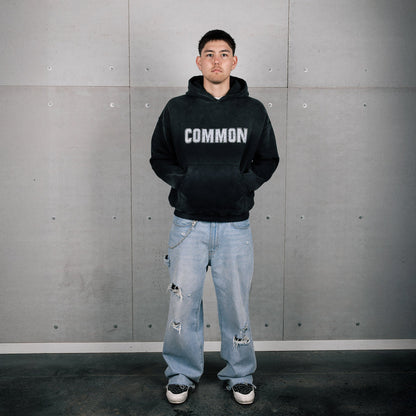 Common Hype Rhinestone Hoodie Vintage Black