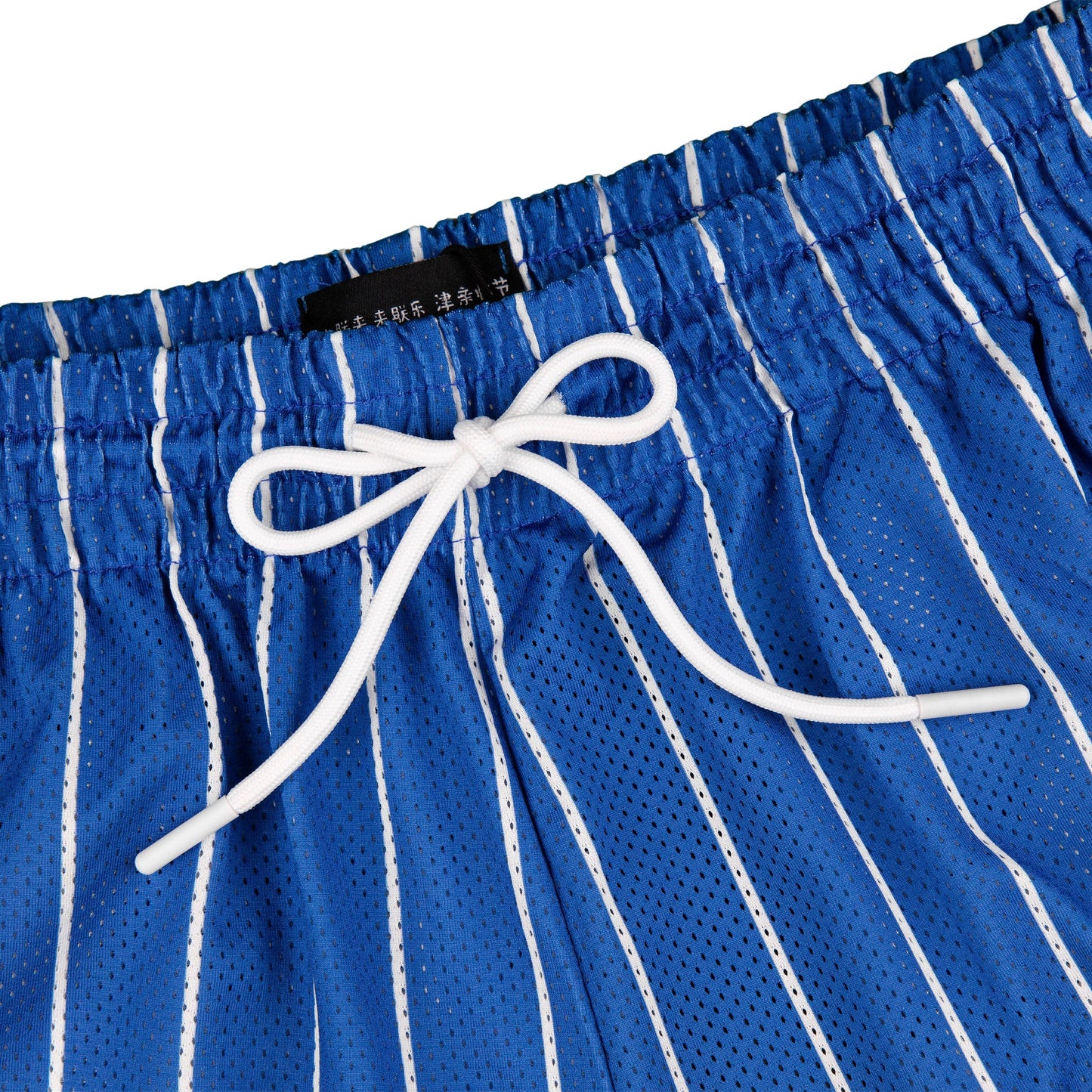 Common Hype Statement Pinstripe Mesh Short Royal Blue