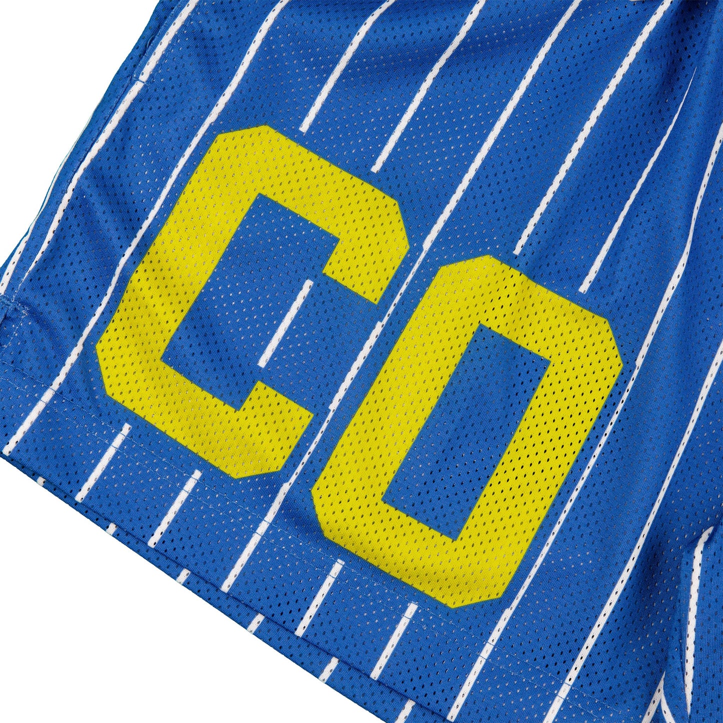 Common Hype Statement Pinstripe Mesh Short Royal Blue