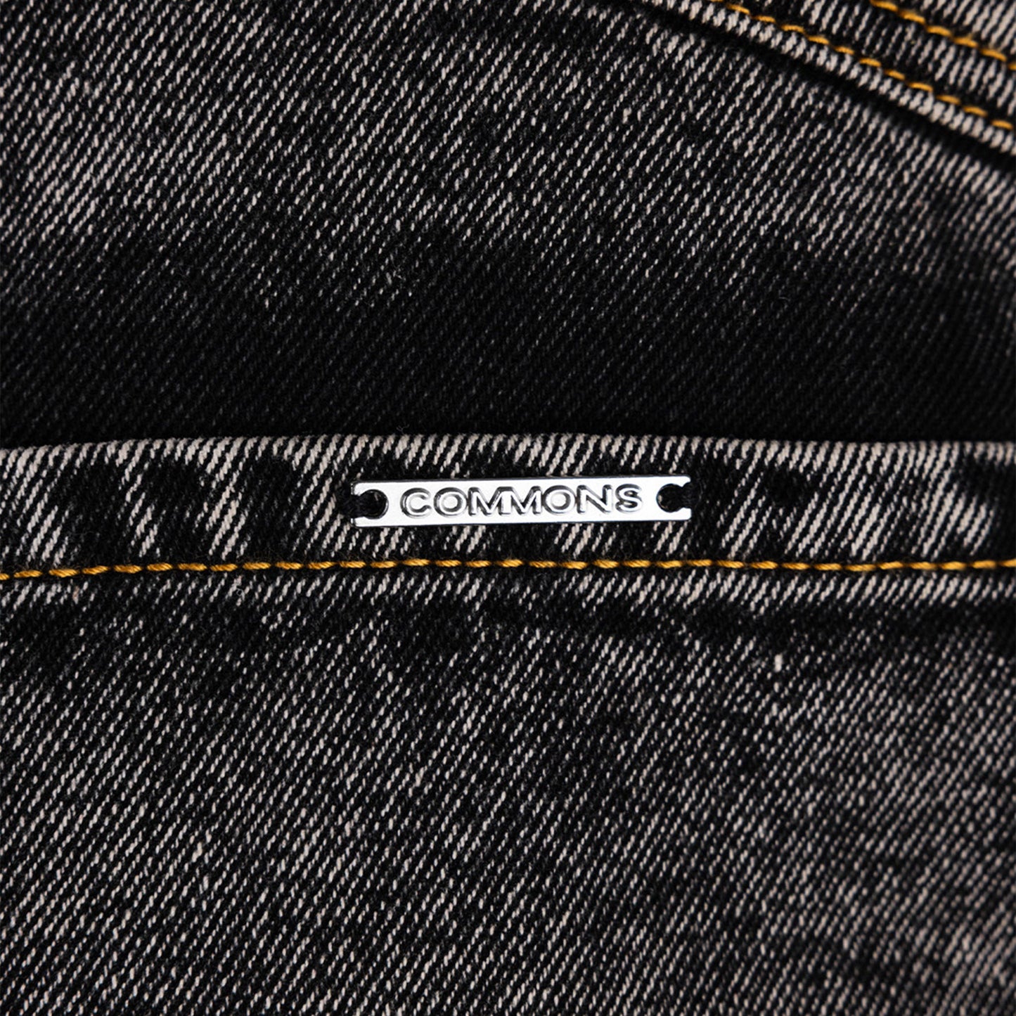 Commons Studios ‘Star’ Washed Denim Short Charcoal