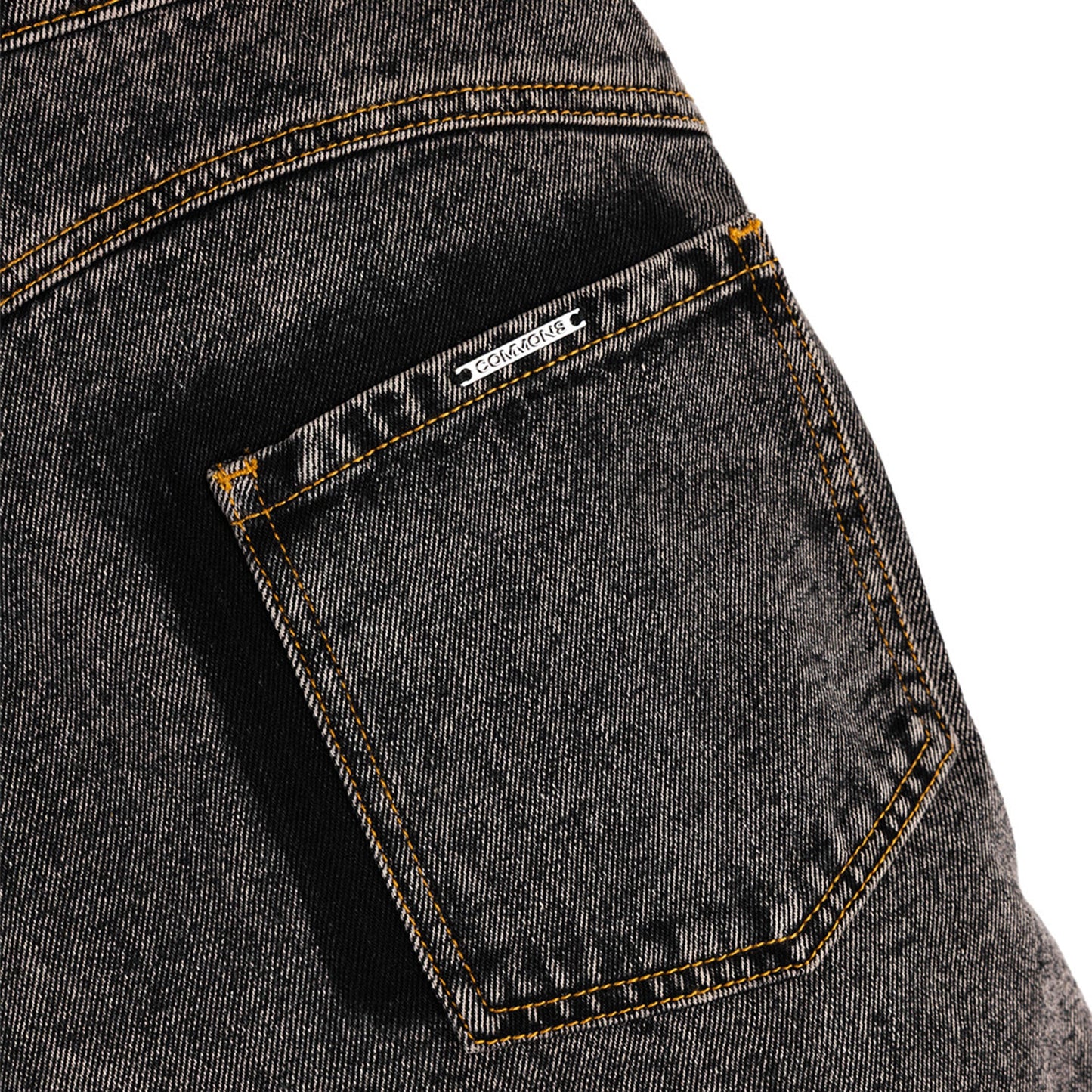Commons Studios ‘Star’ Washed Denim Short Charcoal