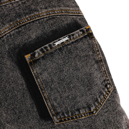 Commons Studios ‘Star’ Washed Denim Short Charcoal
