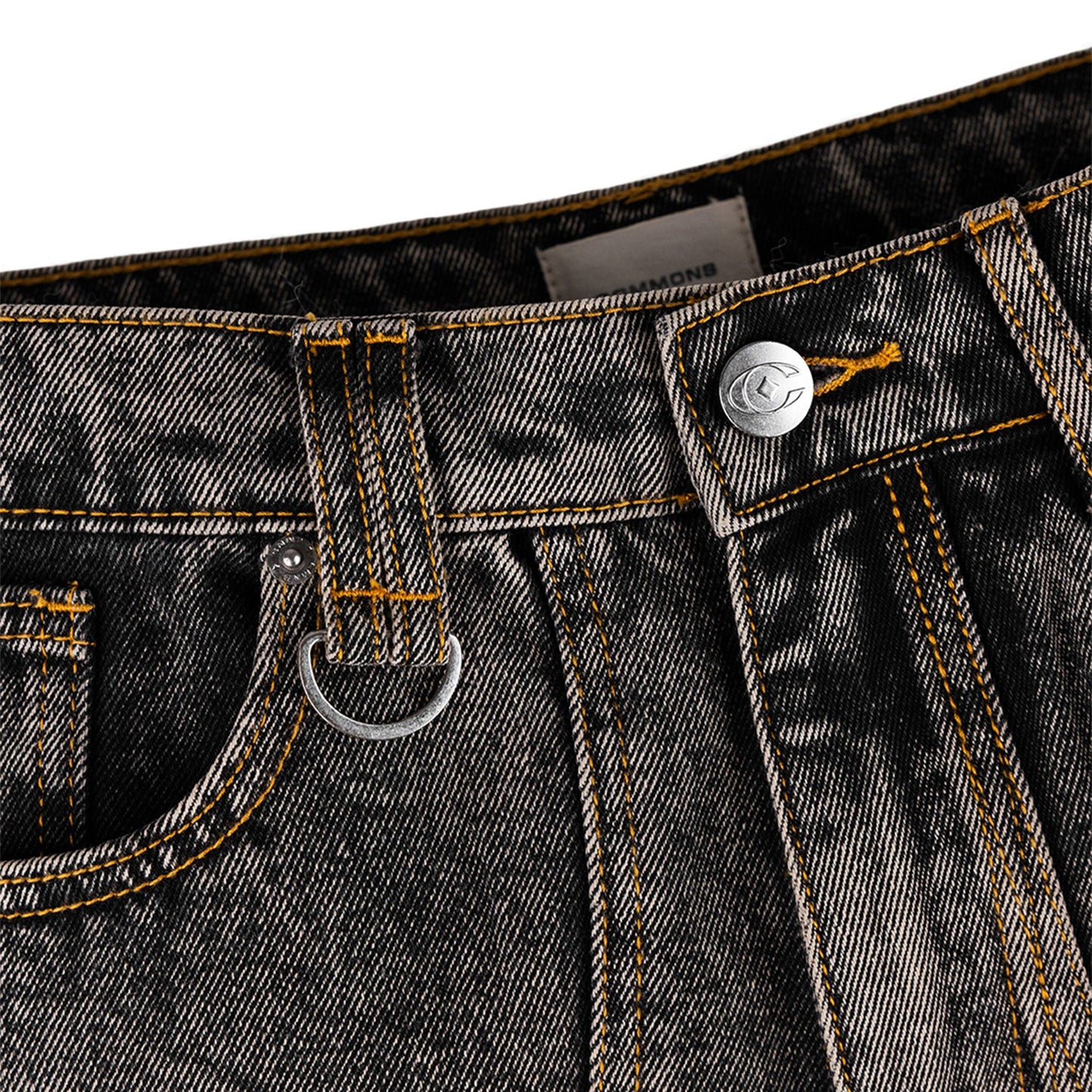 Commons Studios ‘Star’ Washed Denim Short Charcoal