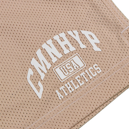 Common Hype Athletics Contrast Mesh Short Cream