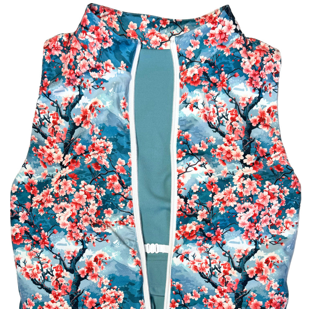 Constantly Varied Gear Half Zip Dress - Cherry Blossoms