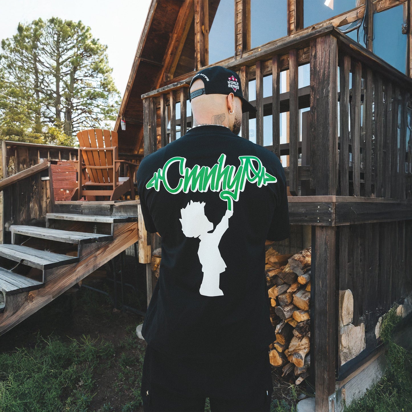 Common Hype Graffiti Tee Black