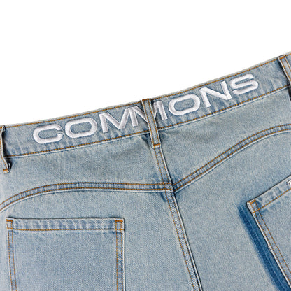 Commons Studios ‘Star’ Washed Denim Short Iceberg