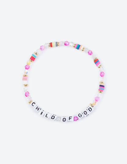 Elevated Faith Child of God Letter Bracelet