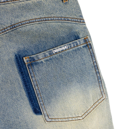 Commons Studios ‘Star’ Washed Denim Short Old Gold