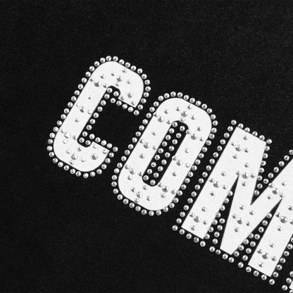 Common Hype Rhinestone Tee Vintage Black