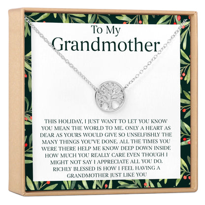 Christmas Gift for Grandmother Necklace, Multiple Styles