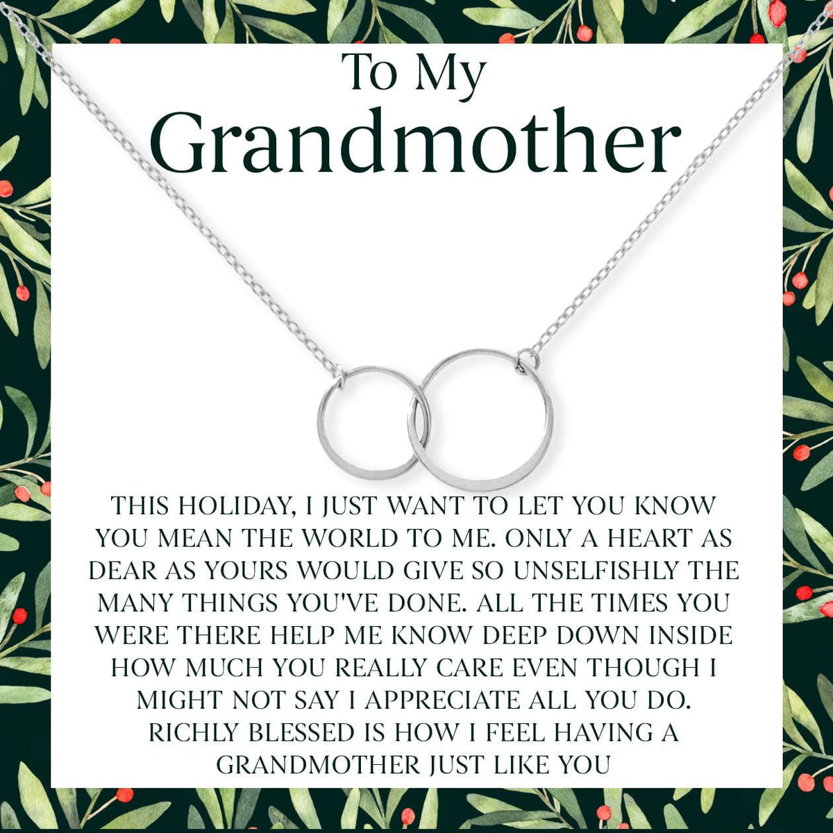 Christmas Gift for Grandmother Necklace, Multiple Styles