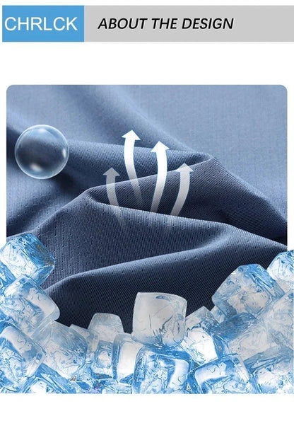 CHRLCK Men's Quick Dry Running T Shirt Size M Breathable Outdoor Sports Tee Hiking Fishing Summer Essentials