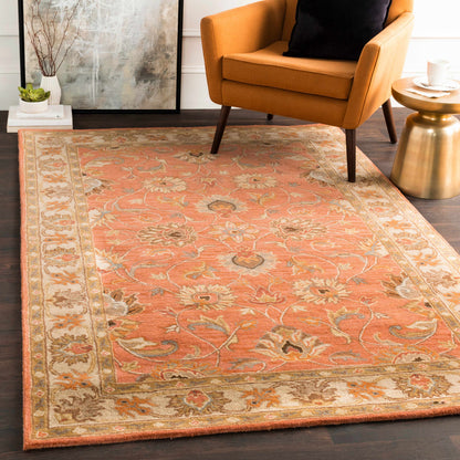 Caesar Hand Tufted Burnt Orange 1124 Wool Carpet