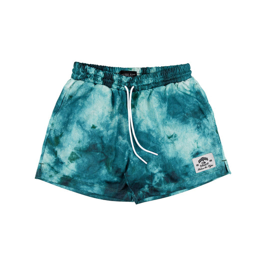 Common Hype Aura Tie Dye Mesh Short Sage
