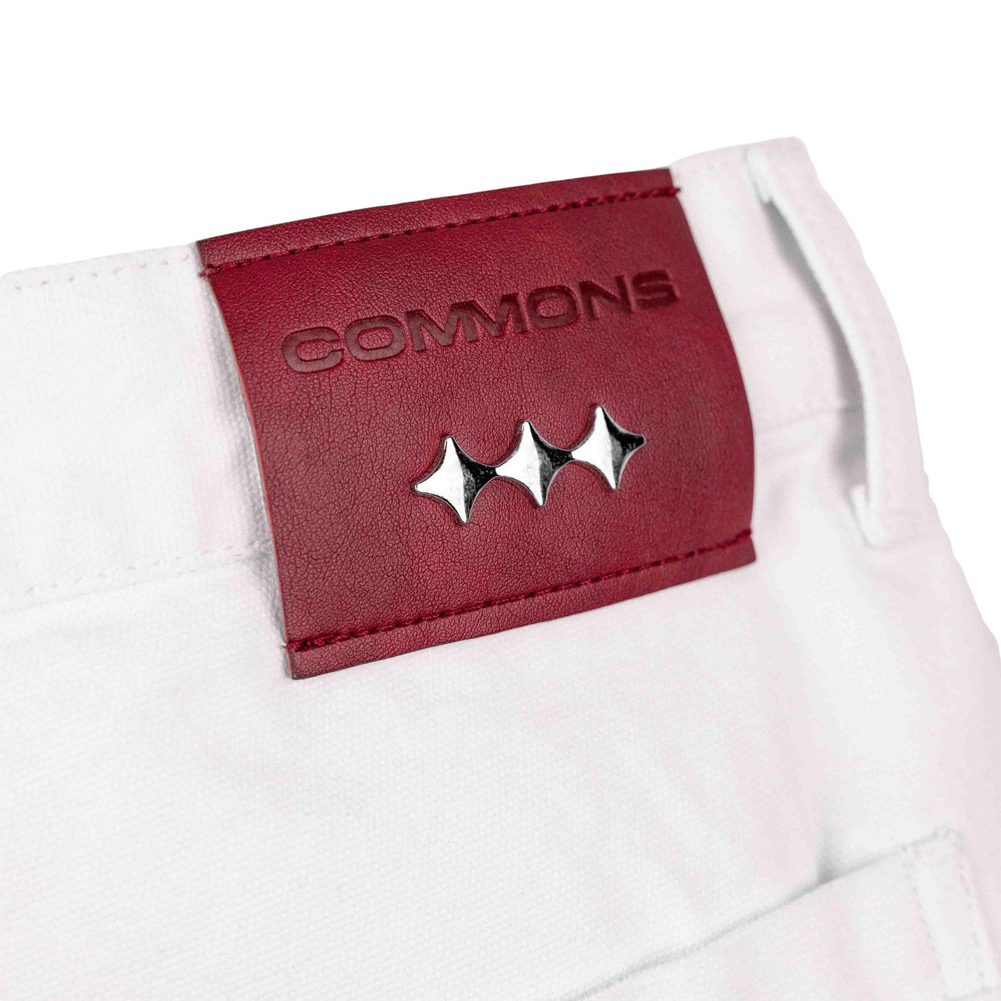 Commons Double Knee Star Denim Pant White