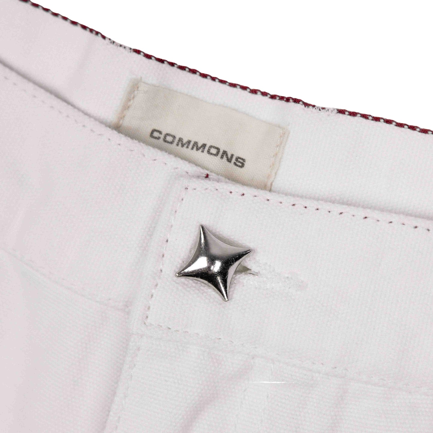 Commons Double Knee Star Denim Pant White