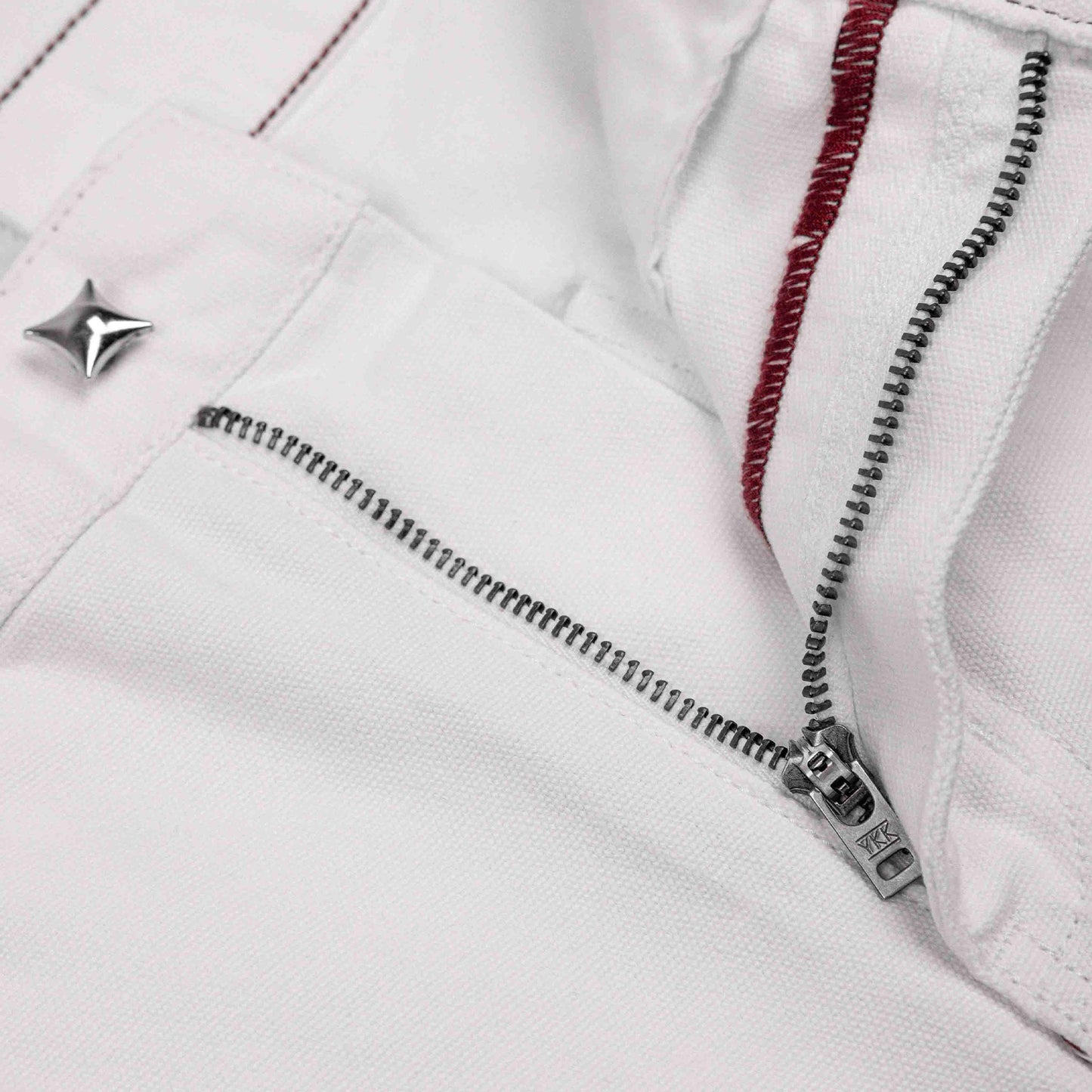 Commons Double Knee Star Denim Pant White