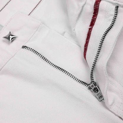 Commons Double Knee Star Denim Pant White