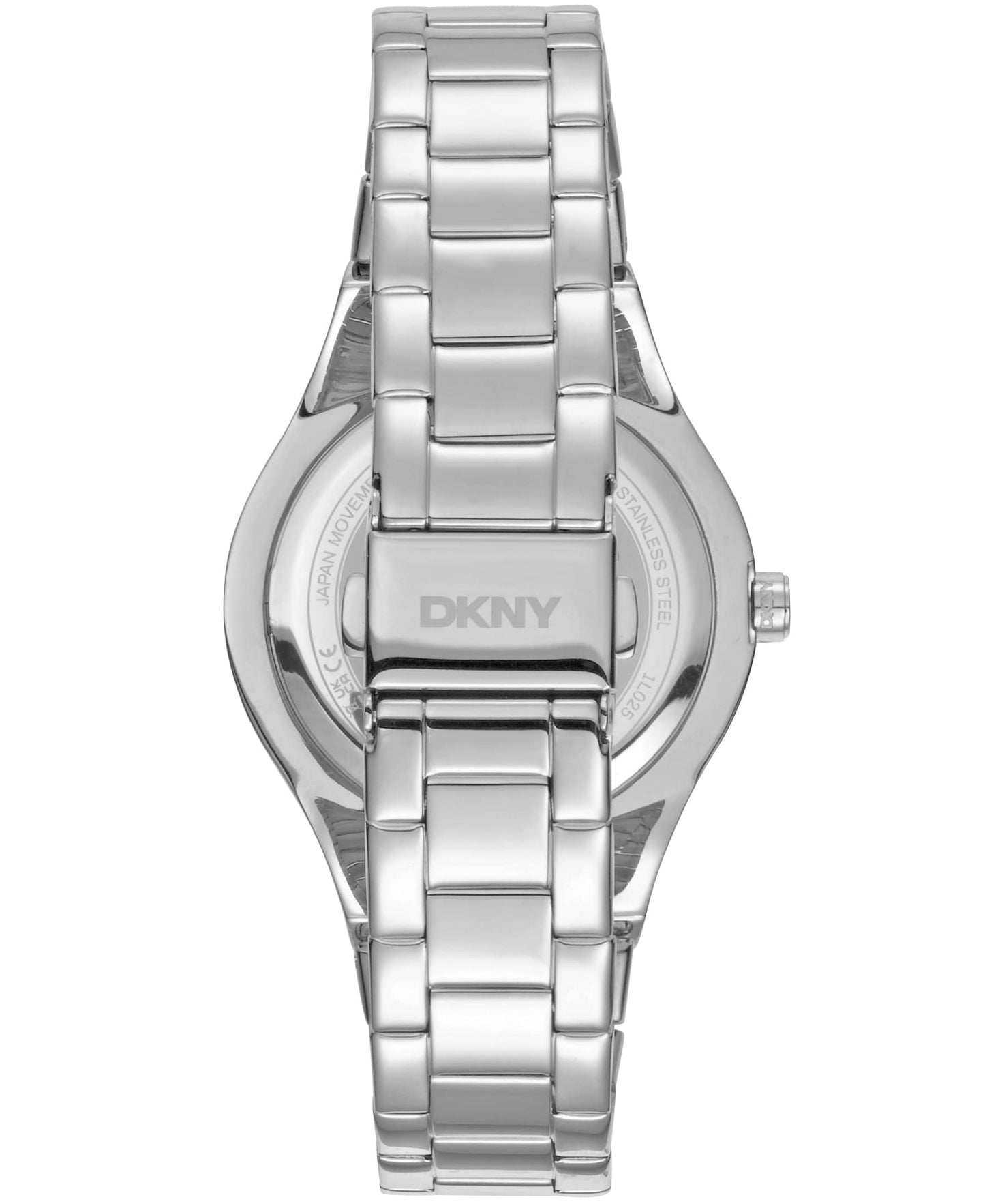 Dkny Women Watch, Silver Color Case, Silver Dial, Stainless Steel Metal Bracelet, 3 Hands, 5 Atm-5