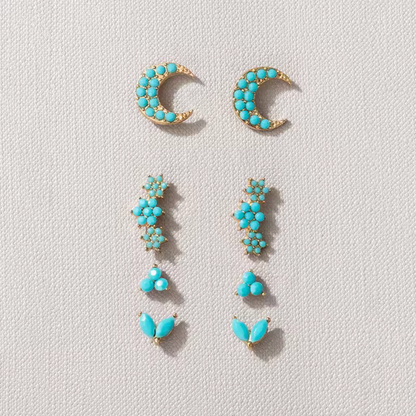 Turquoise / Gold-