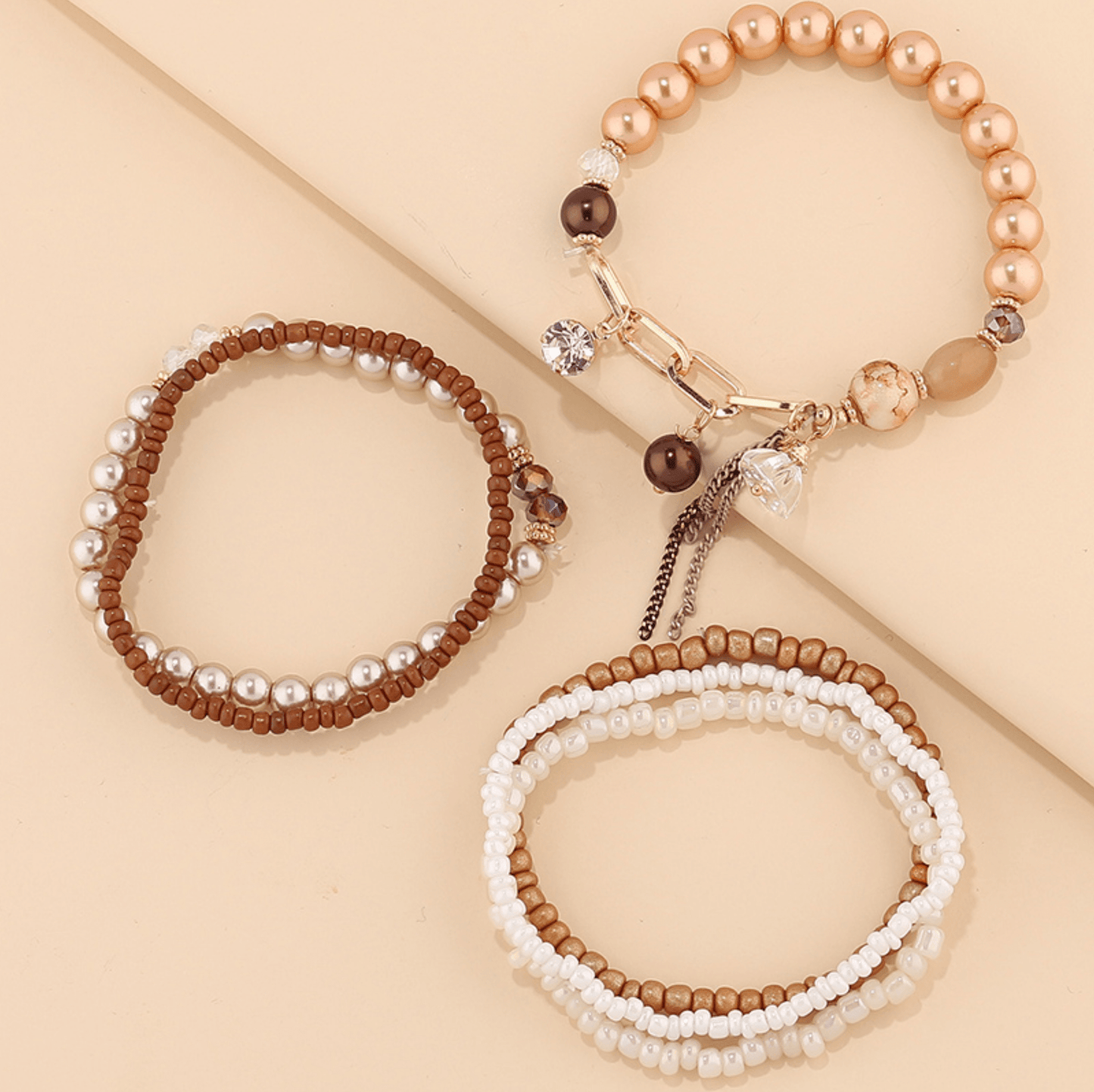 Bronze / White-