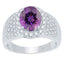 Purple, White