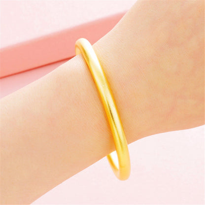Goldtone Frosted Bangle-1