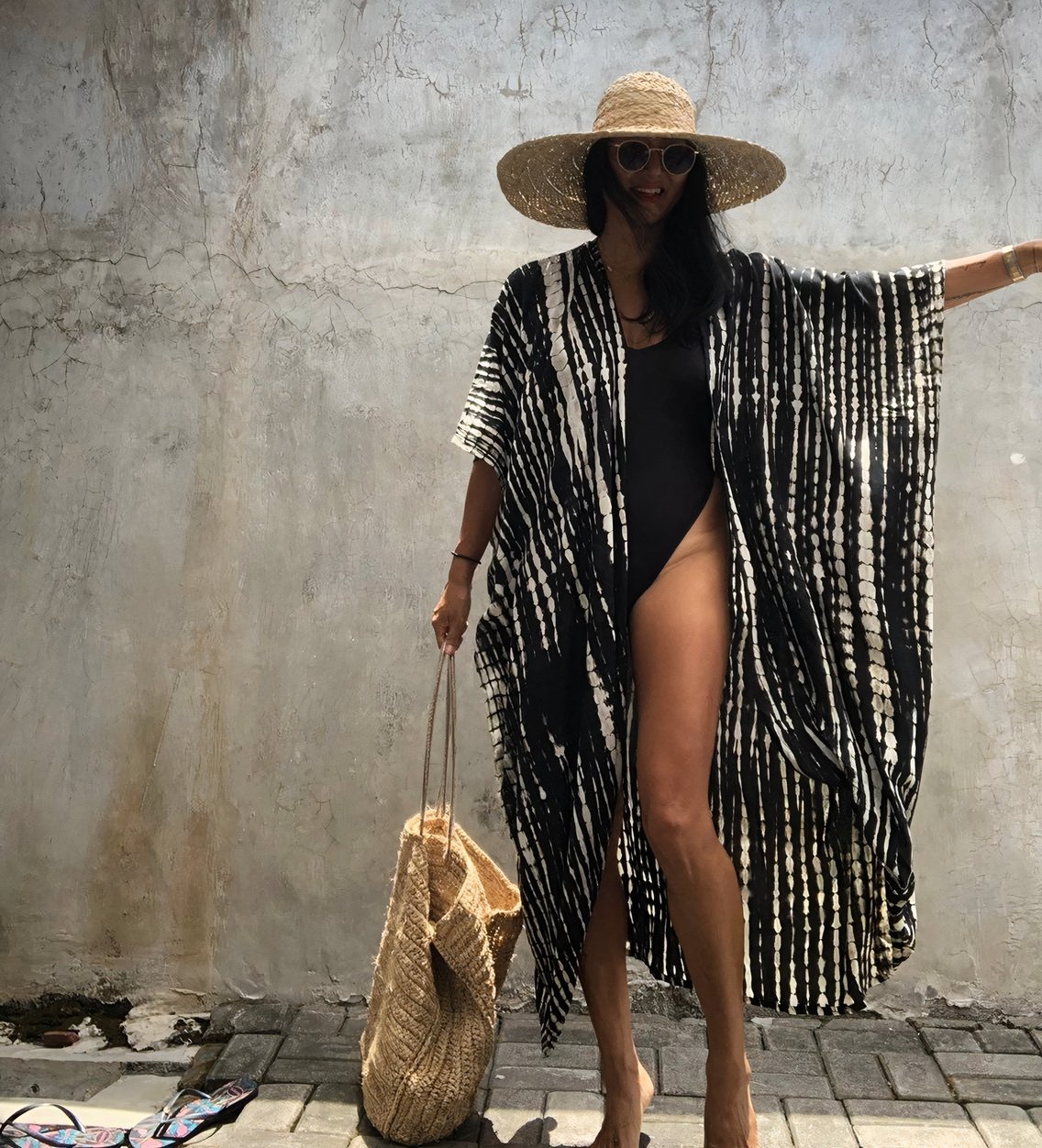 Black & White Kimono by ClaudiaG Collection
