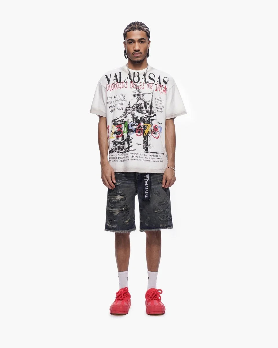 Valabasas Clipped Jorts - Dark Dirty Blue