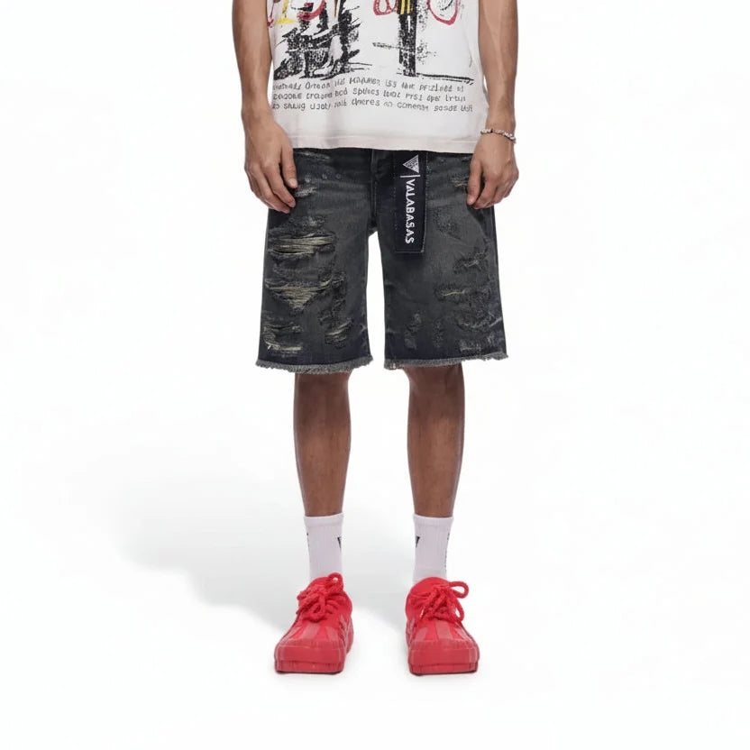 Valabasas Clipped Jorts - Dark Dirty Blue