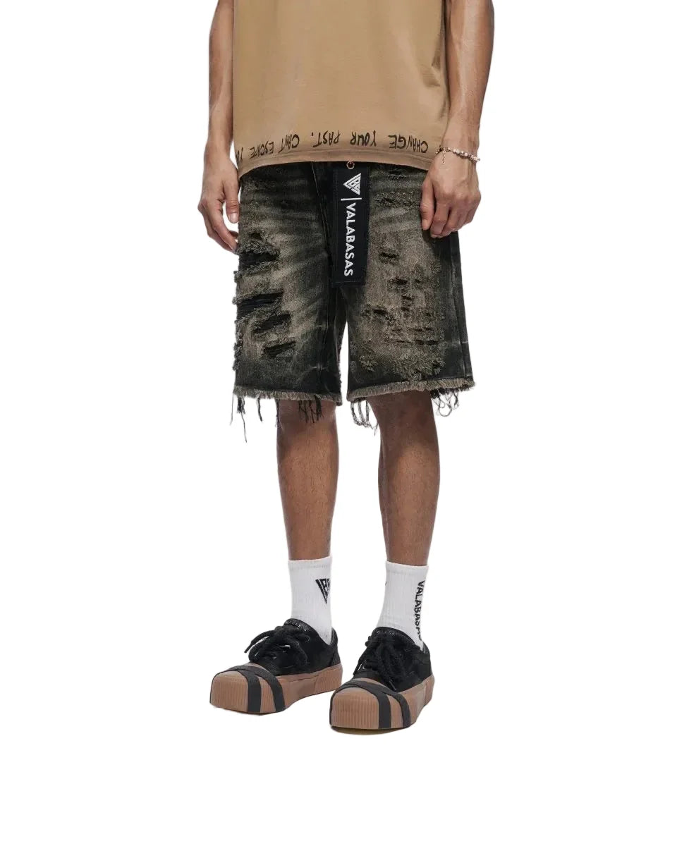 Valabasas Clipped Jorts - Grey Washed