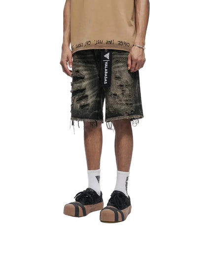 Valabasas Clipped Jorts - Grey Washed