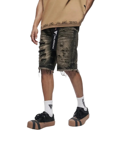 Valabasas Clipped Jorts - Grey Washed