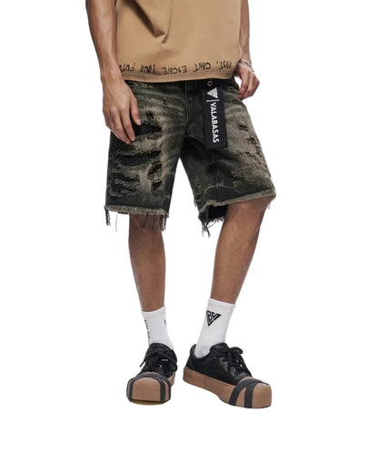 Valabasas Clipped Jorts - Grey Washed
