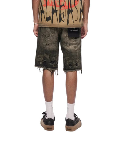 Valabasas Clipped Jorts - Grey Washed