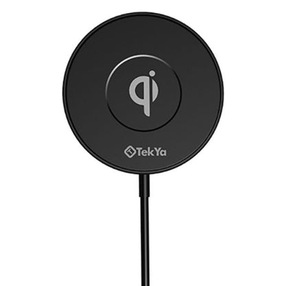 Tekya Qitek Spot 15w Qi Wireless Charging Pad with Magnetic Suction - Black
