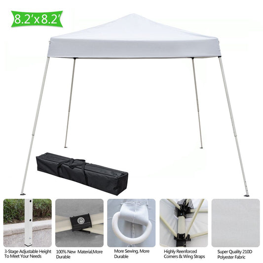 InQ Boutique Free Shipping 2.4 X 2.4m Portable Home Use Waterproof Folding TentOutdoor Pop up Canopy Beach Camping Canopy  YJ - Silver