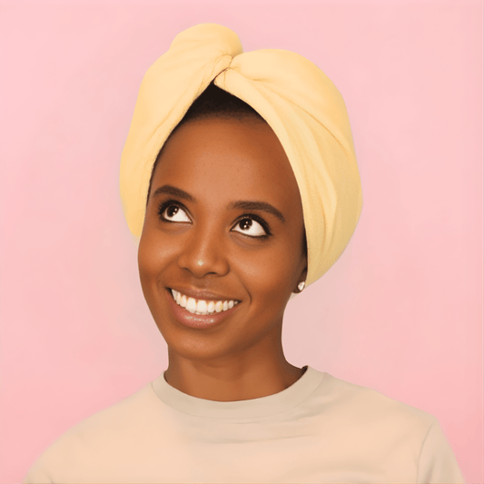 Microfiber Hair Wrap Yellow