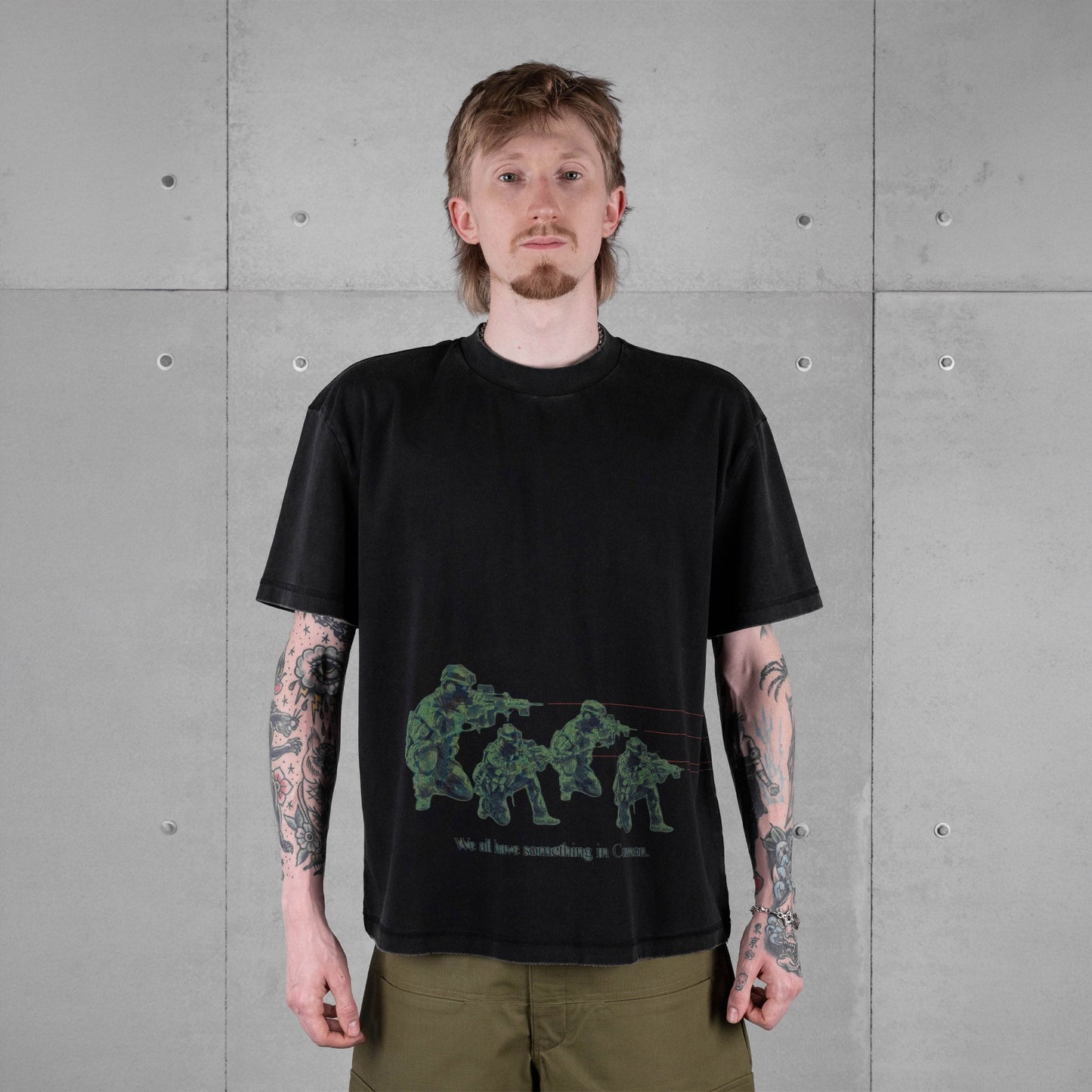 Commons Beam Tee Vintage Black