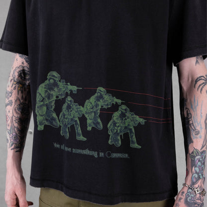 Commons Beam Tee Vintage Black
