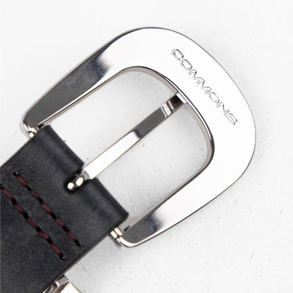 Commons Studios Outlaw Leather Belt Onyx