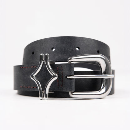 Commons Studios Outlaw Leather Belt Onyx