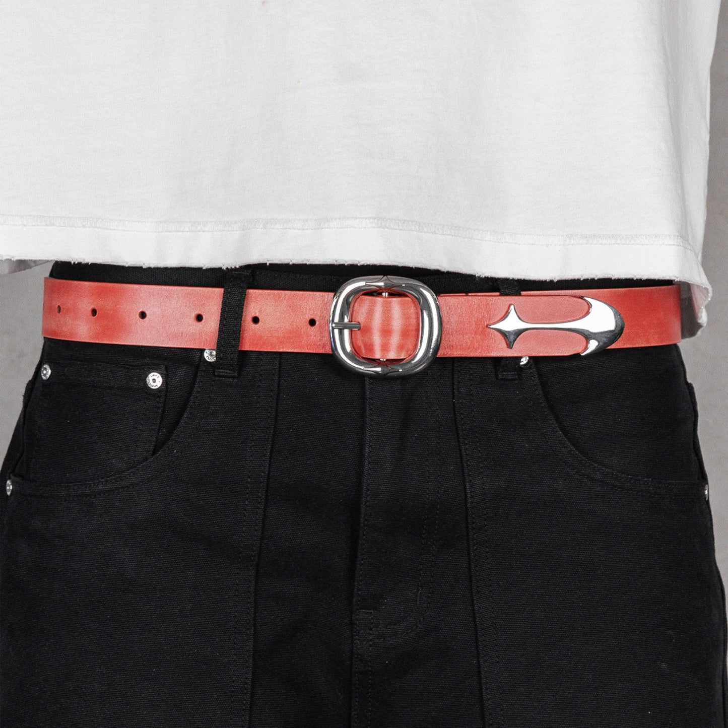 Commons Studios Starslinger Leather Belt Inferno
