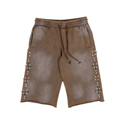 Commons Red Rivet Sweatshort Vintage Brown
