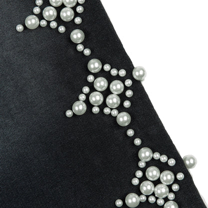 Commons Pearled Star Sweatshort Vintage Black