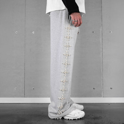Commons Pearled Star Sweatpant Heather Grey