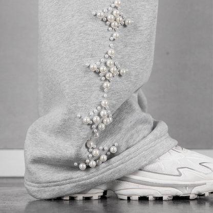 Commons Pearled Star Sweatpant Heather Grey